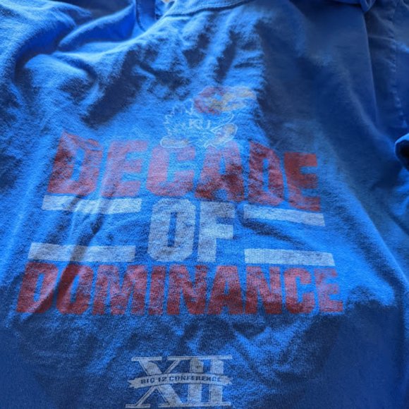 KU Kansas University Decade of Dominance Jayhawk Shirt - Picture 7 of 7